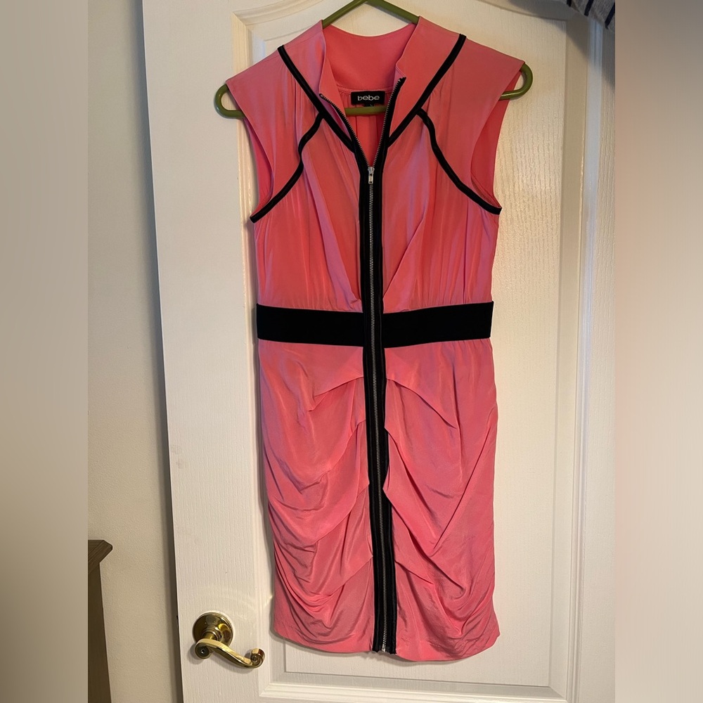 Bebe dress in a bubble gum color